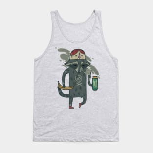 Raccoon wearing human "hat" Tank Top